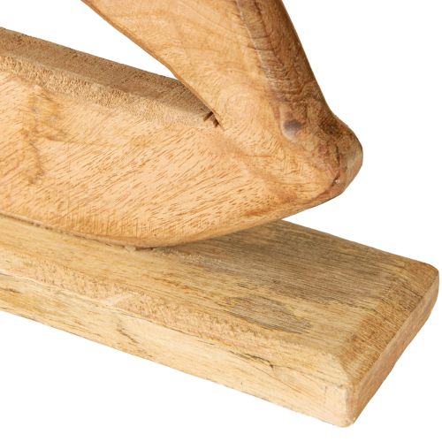 tételeket Dekoráció vitorlás fa alapon Natural Maritime H57,5cm