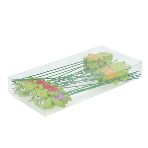 Floristik24 Díszpálcák béka 7cm 24db