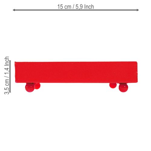 tételeket Dekoratív tálca négyzet alakú piros fémtálca 15×15cm 2db
