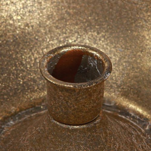 Floristik24 Dekoratív csésze gyertyatartóval arany pálcika gyertyatartó antik Ø17cm