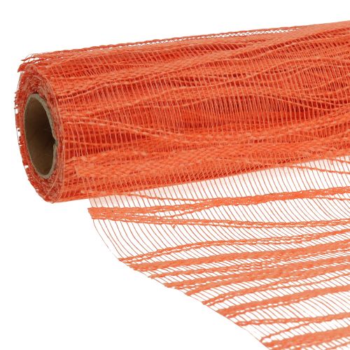 Dekoratív asztali futószalag narancssárga szövet 26cm x 300cm