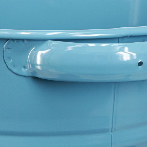 tételeket Fém díszcserepes virágcserép kék színben 31cmx26cmx21,5cm