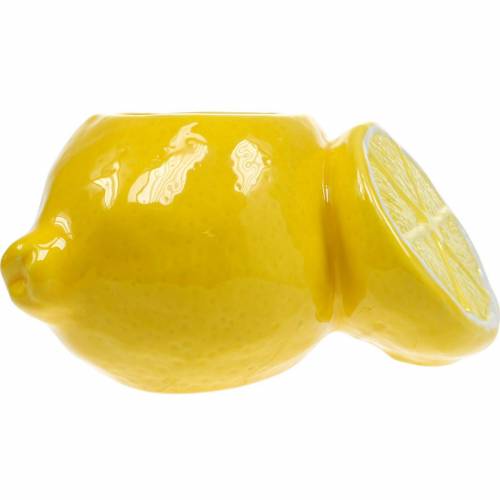 Floristik24 Dekoratív fazék citromváza citrusfélék kerámia nyári dekoráció