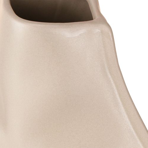 tételeket Dekoratív váza kerámia szürke modern kerámia dekoráció 22×9×22,5 cm