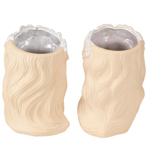 tételeket Dekoratív váza kerámia virágtartó lánynak Ø7.5cm M16cm 2db