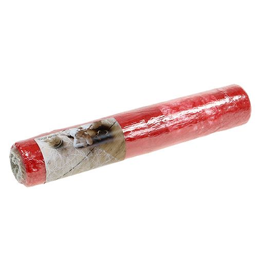 Floristik24 Deco polár asztali szalag piros 30cm 5m