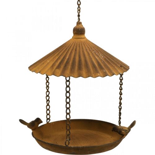 Floristik24 Dekoratív madárfürdő, madárfürdő, rács díszkert Ø23cm H27,5cm