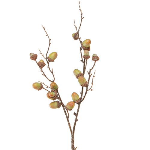 Floristik24 Dekoratív ág makk dekoráció zöld őszi dekoráció mű 80cm