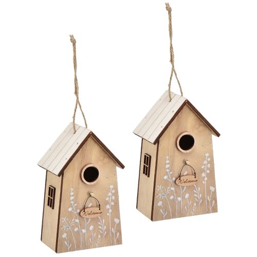 tételeket Dísz függő madárházhoz fehér natúr 14,5cm 2 db