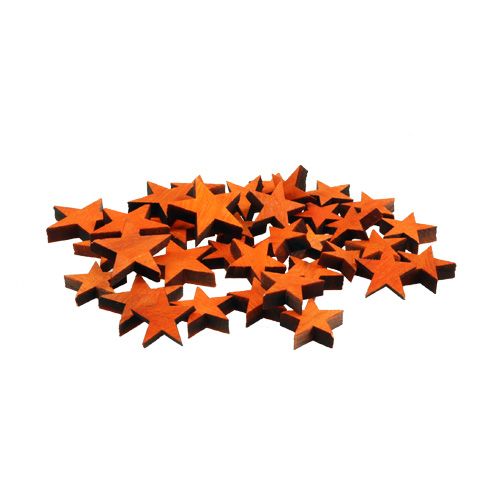 Floristik24 Fa csillag mix narancs 3-5cm szóráshoz 72db