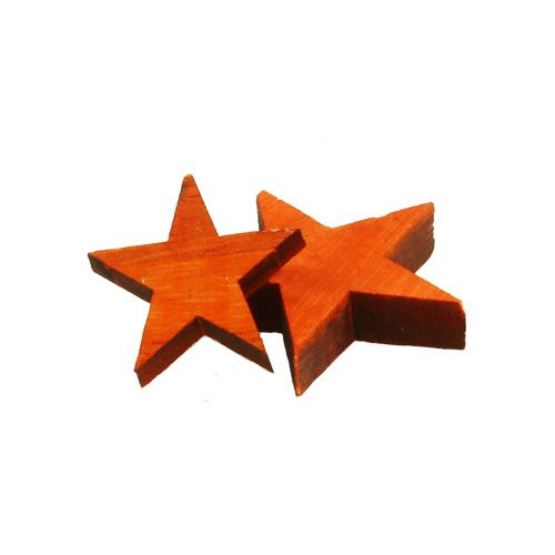 Floristik24 Fa csillag mix narancs 3-5cm szóráshoz 72db