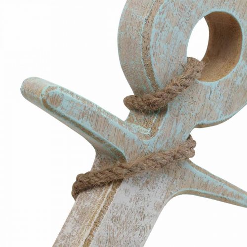 tételeket Anchor Deco Wood Maritime Deco White Blue 42cmx25cmx3.5cm