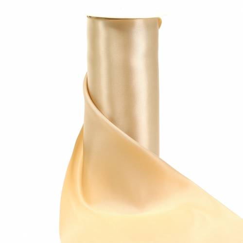 Floristik24 Szatén szalag asztali szalag pezsgő 200mm 10m