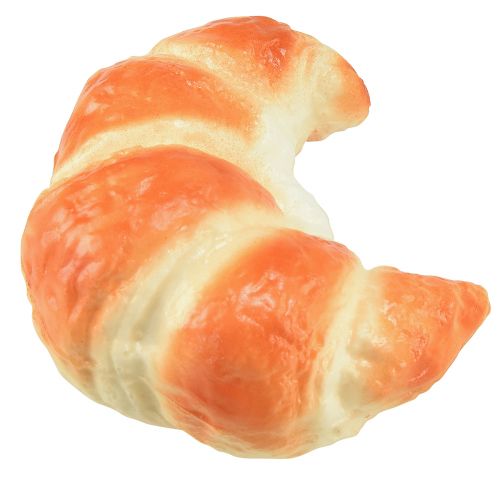 tételeket Megtévesztően realisztikus díszes croissant-ok, műpékáruk 10 cm, 2 darabos ételdekorációs készlet kirakatokba és bemutatótermekbe