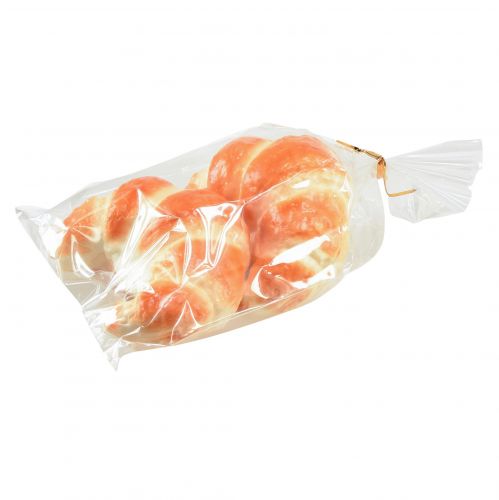 tételeket Megtévesztően realisztikus díszes croissant-ok, műpékáruk 10 cm, 2 darabos ételdekorációs készlet kirakatokba és bemutatótermekbe