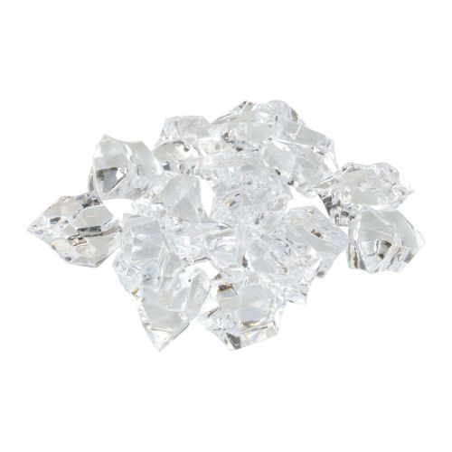 Floristik24 Dekoratív jégkocka, műjégkocka, akril, átlátszó, 2-3 cm, 200 g