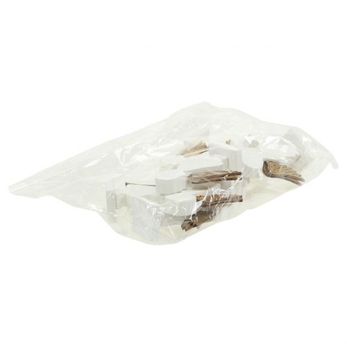 Floristik24 Dekoratív angyalfehér arany szárnyakkal 8,5cm 8db