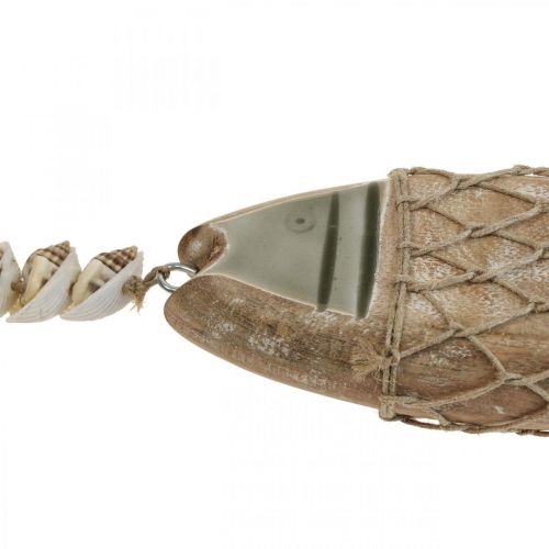 tételeket Deco hal, fa hal Deco, hal medál fa 21cm