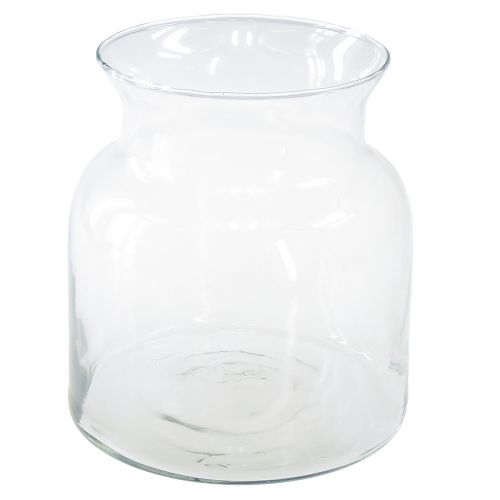 Dekoratív üvegváza lámpás üveg átlátszó Ø18cm H20cm