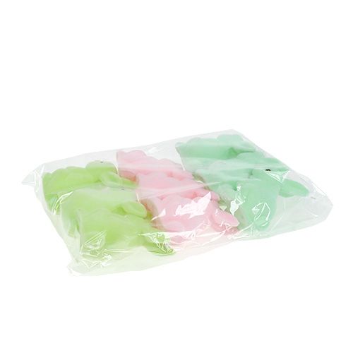 Floristik24 Dekoratív nyuszi pasztell szamár. 9,5cm 9db