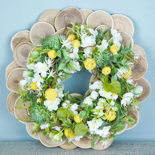 Floristik24 Dekoratív fa korongok ovális natúr korong Ø4-7cm fa díszítés 400g