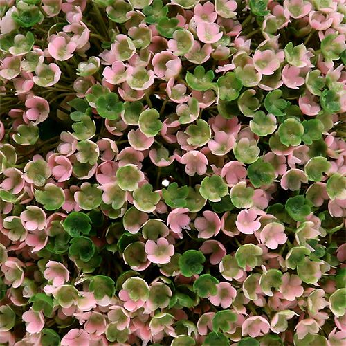 Floristik24 Díszgömb rózsaszín zöld művirág labda Ø18cm 1 db