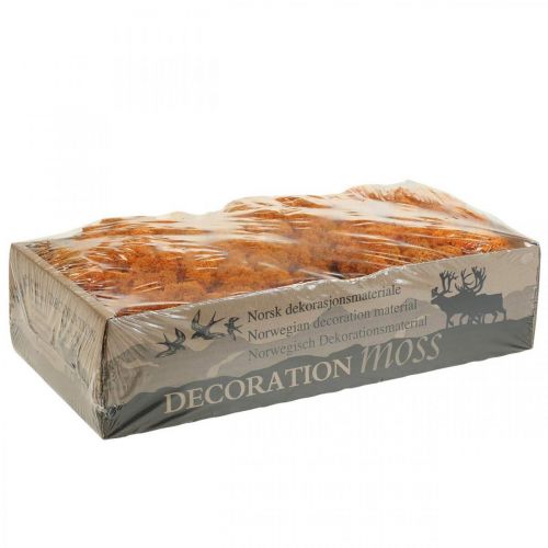 tételeket Dekoratív moha narancssárga igazi kézműves moha szárítva, festve 500g