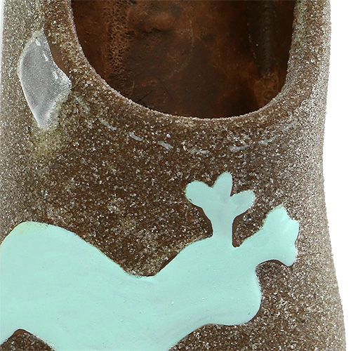 Floristik24 Díszpapucs 9,5cm barna 6db