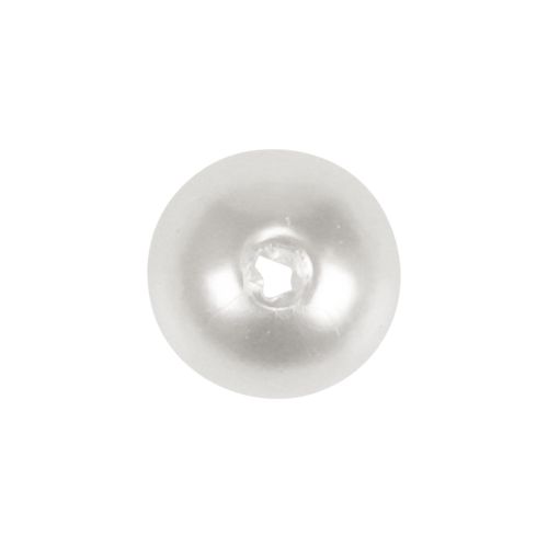 tételeket Dekoratív gyöngyök kézműves gyöngyök befűzéséhez fehér 6mm 300g