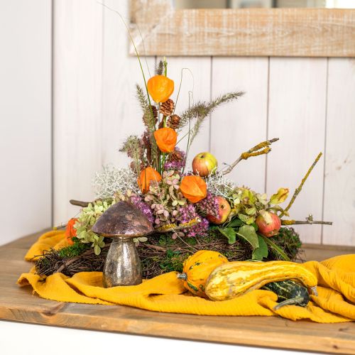 Floristik24 Díszgomba rózsaszín őszi díszpohár Ø9cm H13,5cm 2db