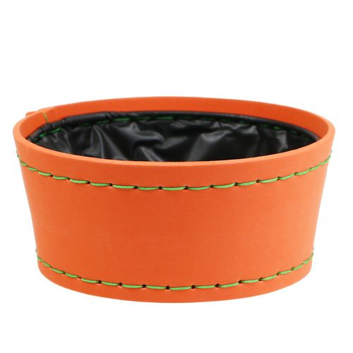 Floristik24 Dísztál narancssárga Ø20cm H9cm, 1db