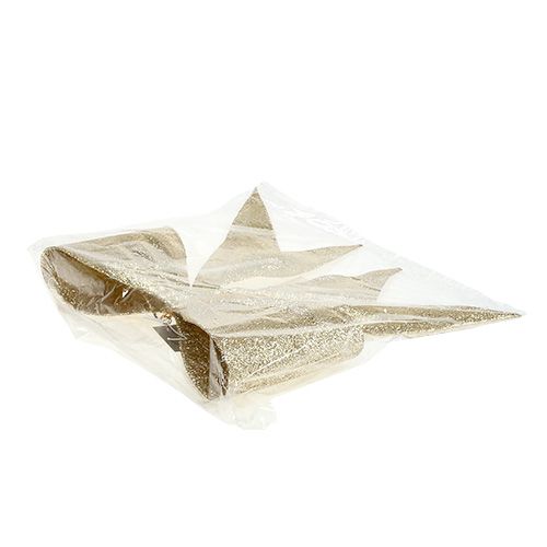 Floristik24 Dekoratív masni arany, csillám H31cm Szé32cm