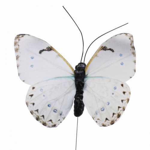 Floristik24 Deco pillangó dróton színes rugós dekoráció 8cm 12db