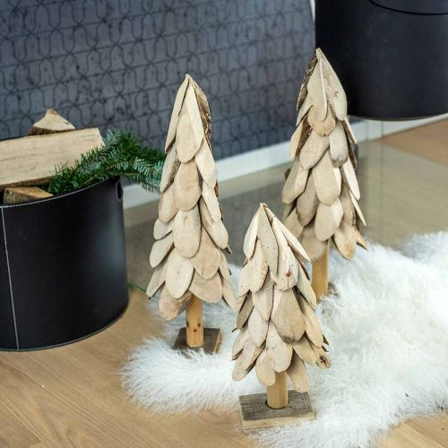 tételeket Deco karácsonyfa fa rusztikus fa dekoráció karácsonyi H40cm
