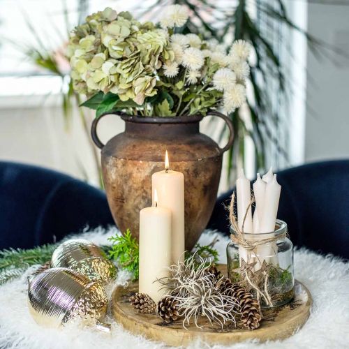 tételeket Dekoratív tányérfa natúr, arany recsegő hatású mangófa Ø30