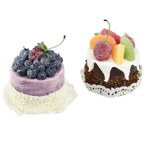 tételeket Dekoratív torták gyümölcsből készült élelmiszer-babákkal Ø8cm 2db