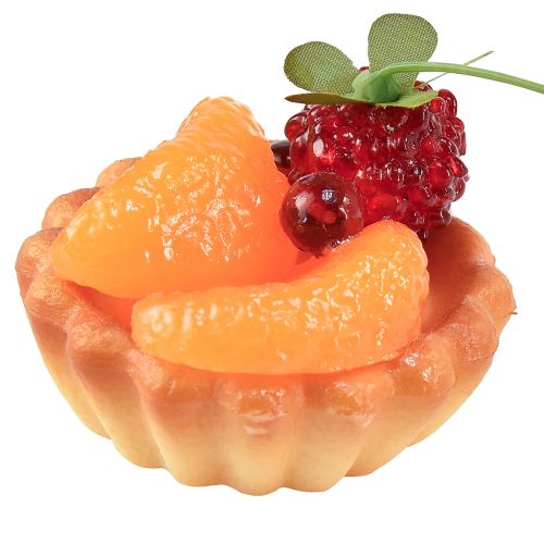 Floristik24 Dekoratív torták gyümölcsös élelmiszer-babákkal 6cm 4db