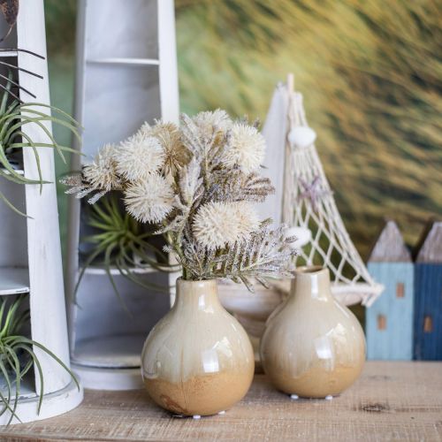 Floristik24 Dekoratív vázák, kerámia vázák szett gömb alakú H10,5cm Ø9cm 3db