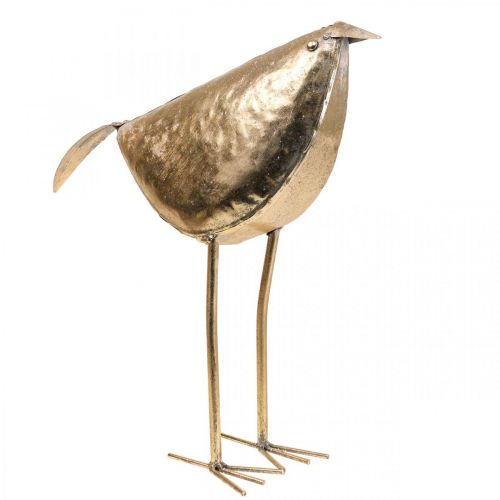 Deco madár Deco figura madár arany fém dekoráció 41×13×42cm