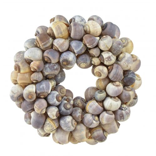 Dekoratív tengeri csigakoszorú akasztós tengeri csigákhoz Ø25cm