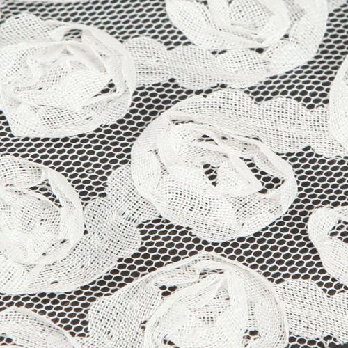 tételeket Díszítő szalag esküvői fehér rózsák ajándék szalag 60mm 5m