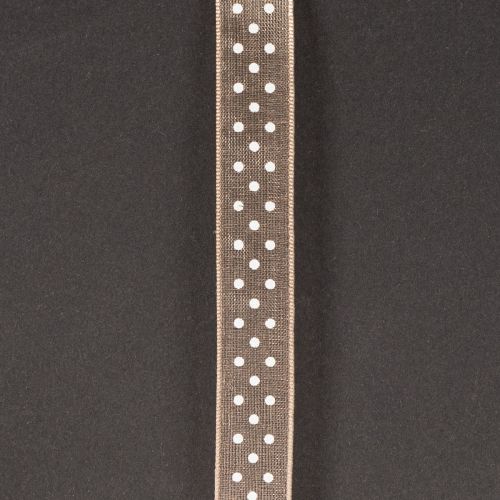 tételeket Ajándékszalag pöttyös mintával stílusos esküvői dekorációhoz és kreatív csomagoláshoz, 1,5 cm széles, 20 m hosszú