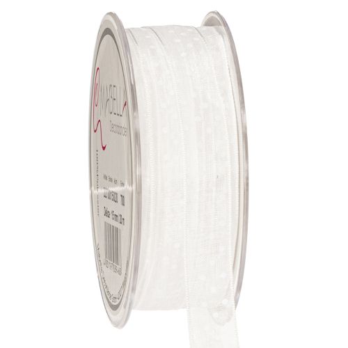 Floristik24 Ünnepi díszszalag ajándékok és kézműves projektek díszítésére, 1,5 cm széles, 20 m hosszú