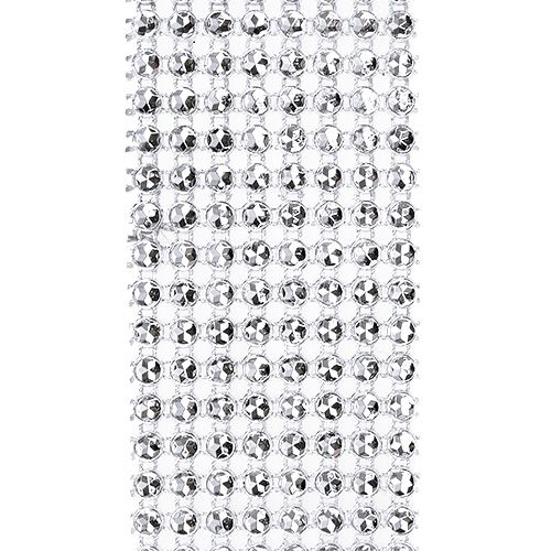 tételeket Dekoratív szalag utcai hatású ezüst 40mm 2m