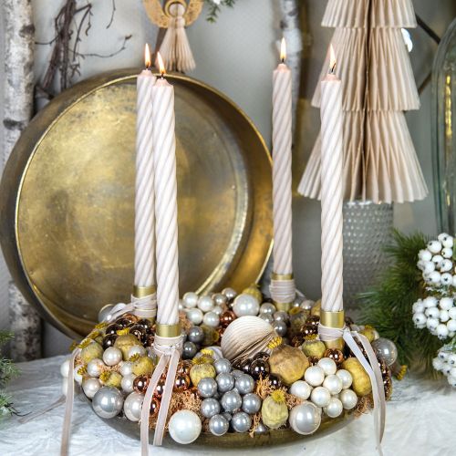 tételeket Dekoratív szalag bársony szalag ajándék szalag Bársony bézs 10mm 20m