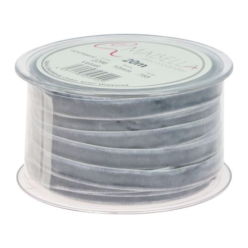 tételeket Dekorációs szalag bársony szalag ajándék szalag bársony szürke 10mm 20m