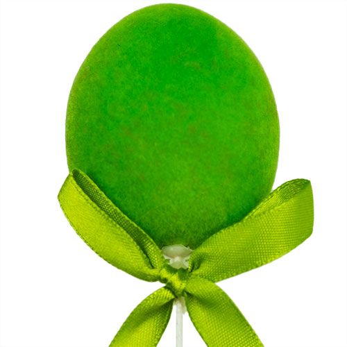 Floristik24 Dísztojás drótpel flokált színes 6cm 12db