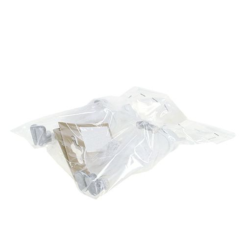 Floristik24 Dekoratív figurás maci tollas fehér 12cm 2db