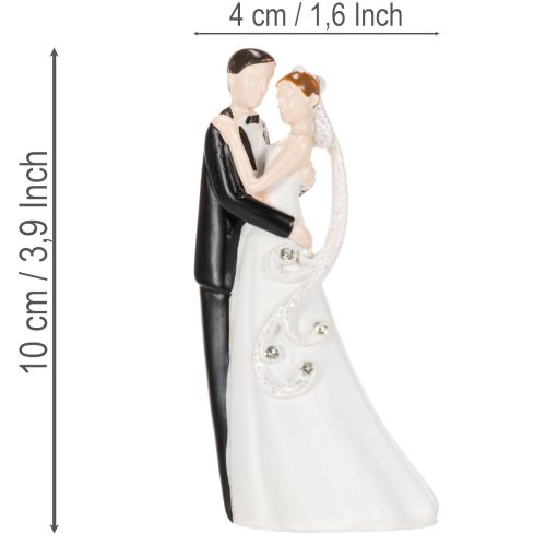 Esküvői pár díszes figura, 10,5 cm | Floristik24.hu