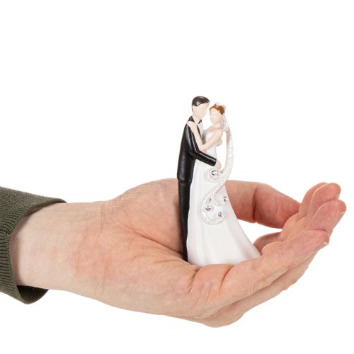 Esküvői pár díszes figura, 10,5 cm | Floristik24.hu